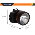 Rechargeable waterproof night outdoor work head flashlight for hunting